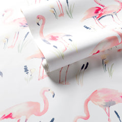 Flamingos Wallpaper Swatch