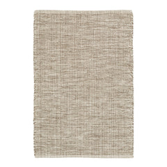 Marled Brown Handwoven Cotton Rug