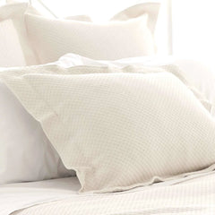 Petite Trellis Ivory Matelasse sham