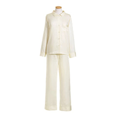 Silken Solid Ivory Pajama