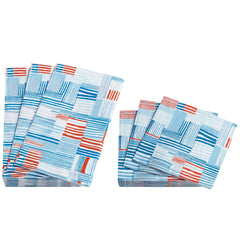 Block Stripe Blue Napkin