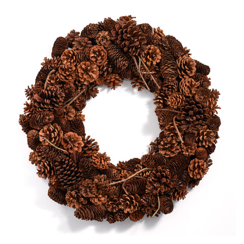 20" Natural Pine Cone Wreath