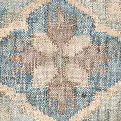 Pali Blue Handwoven Jute Rug Swatch