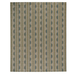 Button Hand Micro Hooked Wool Rug | Grey