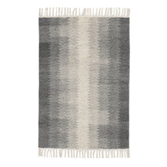 Ronan Ikat Grey Handwoven Wool Rug