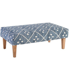 Kota Indigo Rug Ottoman