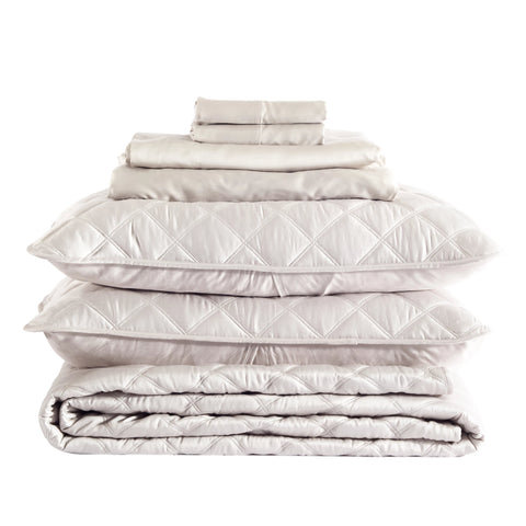 Silken Solid Grey Core Bedding Bundle