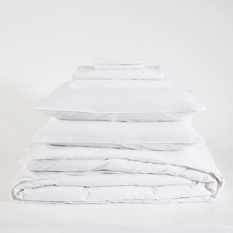 Essential Percale White Core Bedding Bundle