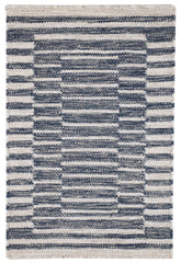 Heights Handwoven Wool Rug | Denim