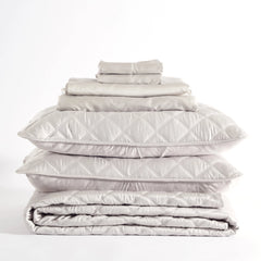 Silken Solid Grey Core Bedding Bundle