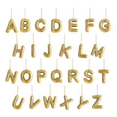 Gold Balloon Letter Ornament